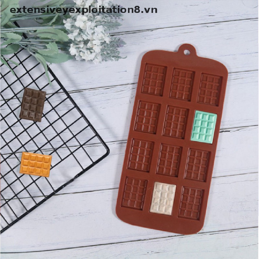 Khuôn Silicon Làm Kẹo / Chocolate Mini 12 Ngăn Chuyên Nghiệp