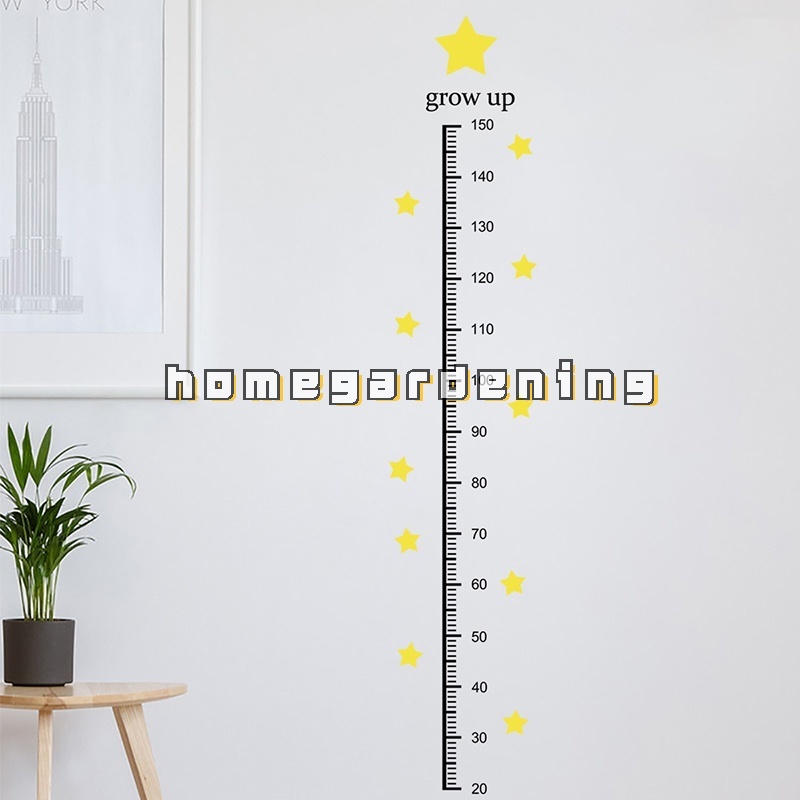 Miếng Dán Tường Đo Chiều Cao Họa Tiết Hoạt Hình Trang Trí Phòng Bé