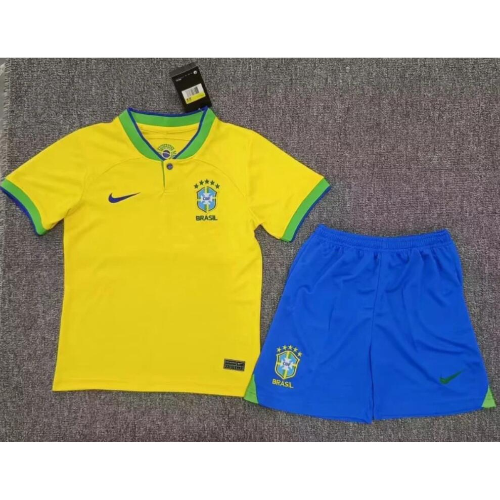 Bộ Đồ Đá Banh Brazil 2022-23 Chất Lượng Dành Cho Bé