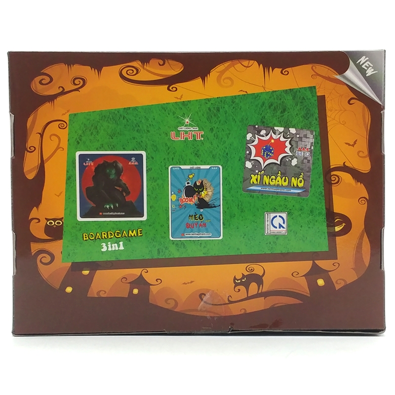 Boardgame 3in1 LHT Ma Sói - Mèo Boom - Xí Ngầu Lắc