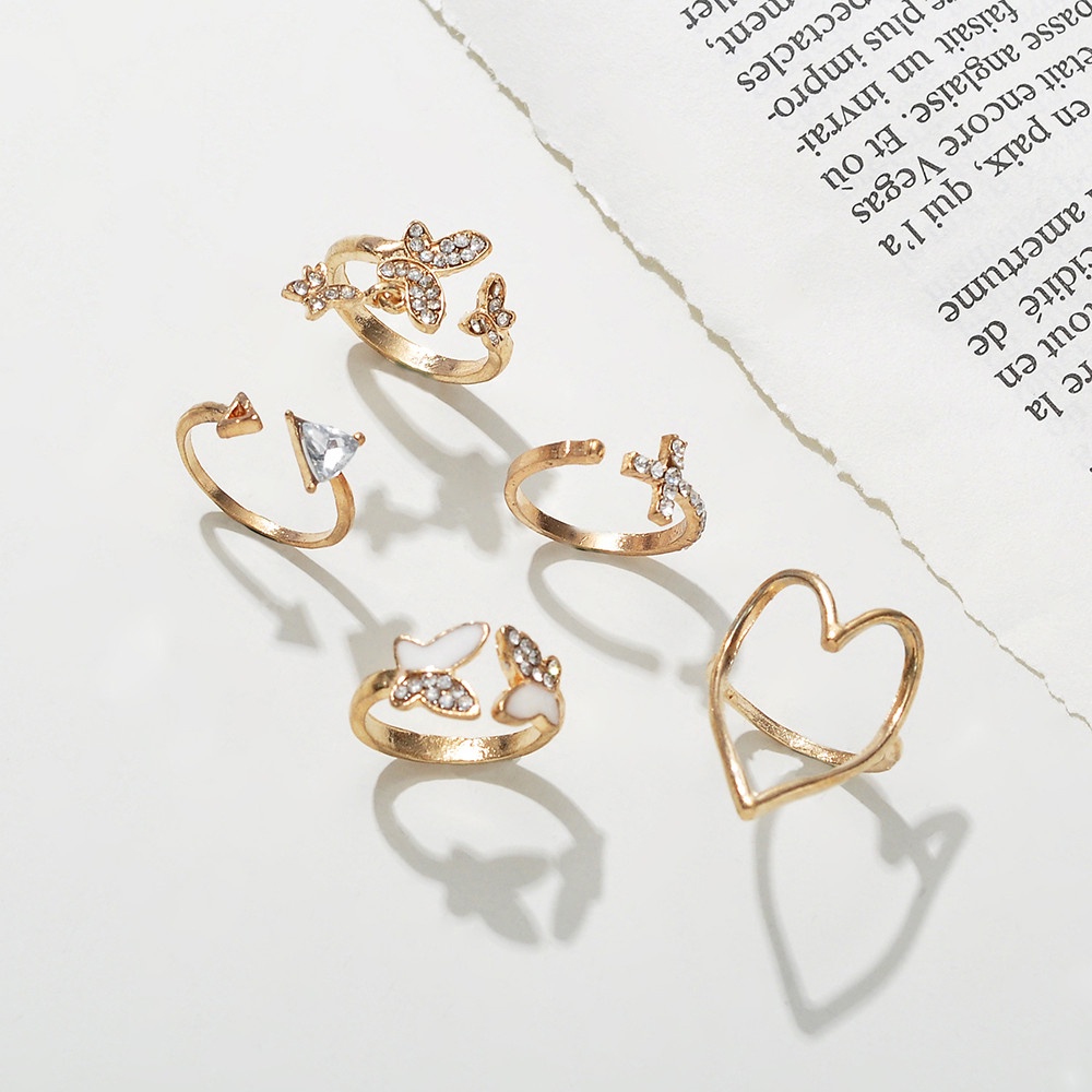 Bộ nhẫn đeo khớp ngón tay nhiều kiểu phong cách Bohemian thời trang