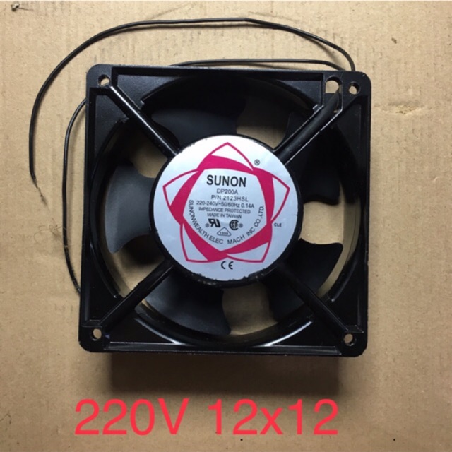 Quạt tản nhiệt  220V -12X12X3,8