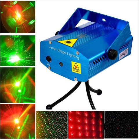 [XẢ KHO ] Đèn trang trí laser light mini cảm biến chớp theo nhạc loại 1