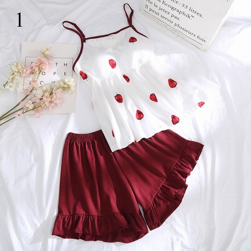 [Mã WASALE9 giảm 9k đơn 99k] Nhiều Mẫu - Đồ Bộ Ngắn 2 Dây Lót Mút Ngực Mềm Mại