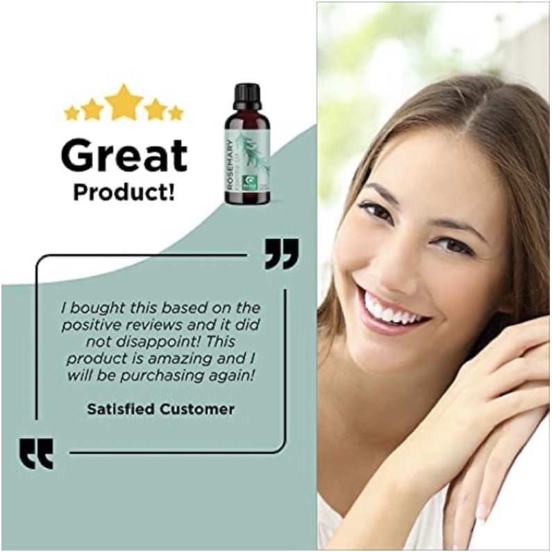 Tinh dầu hương thảo tự nhiên 100% Pure Rosemary Essential Oil for Aromatherapy Maple Holistics 30ml USA