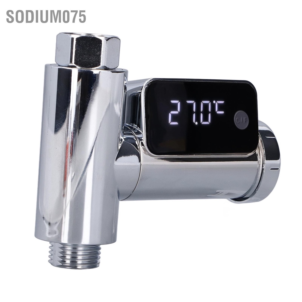 Có thể bán buôn G1 / 2 Nhiệt kế vòi Màn hình LED hoa sen nhiệt độ nước cho trẻ em Người lớn Phòng tắm tại nhà Sodium075 Hàng giao ngay