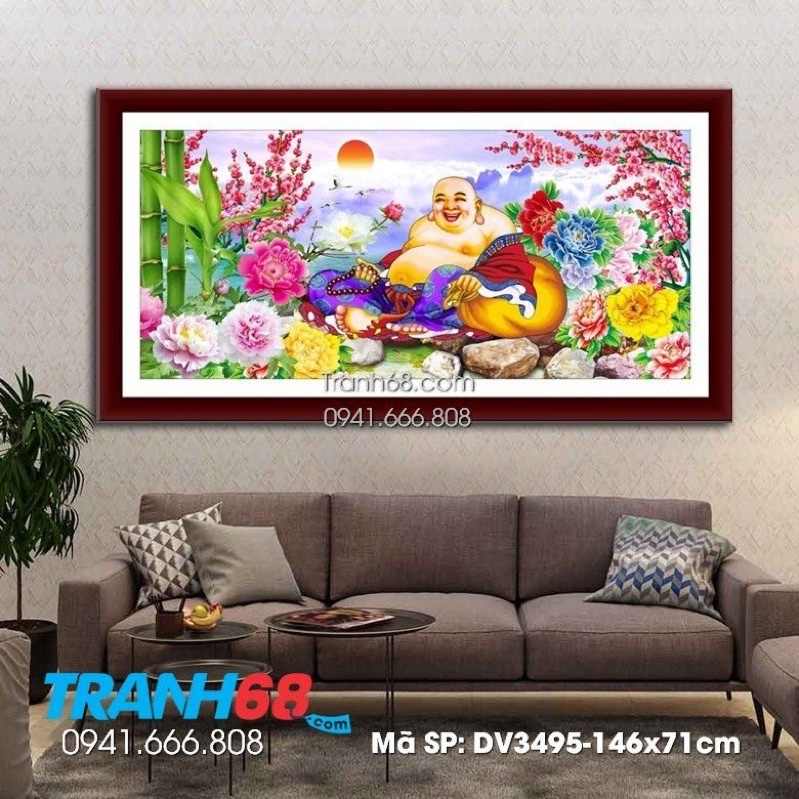 Tranh Đính Đá/Tranh Thêu Phật Di Lạc Lv477,Lv507,Lv3469,Lv3495