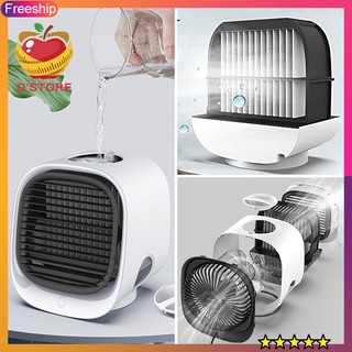 Quạt Điều Hòa Mini 💖HOT💖 Quạt Hơi Nước Để Bàn, Loại Nhỏ, Có Đèn Led Dành Cho HS, SV, Dân Văn Phòng BH [6 Tháng]