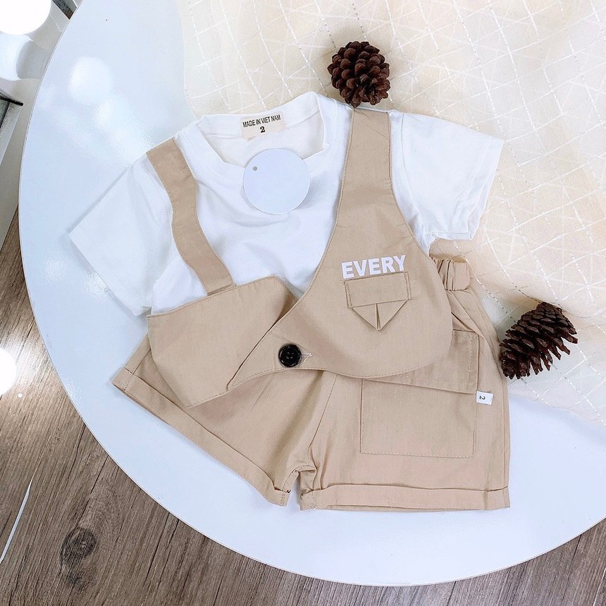 Bộ Cộc Tay Công Tử Cho Bé Trai Minchu kids