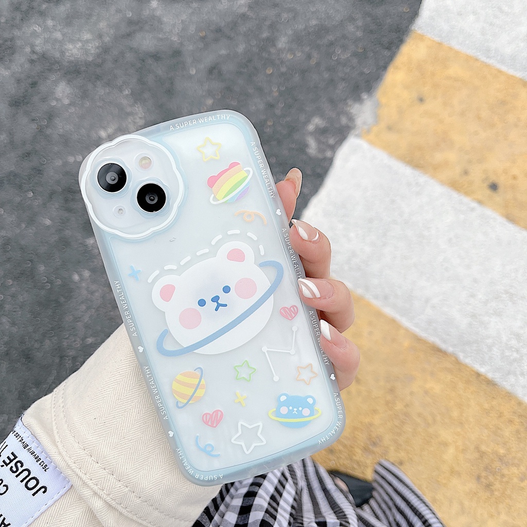 Ốp lưng iphone Ốp Điện Thoại In Hình Gấu Hoạt Hình Cho Apple 13Pro iPhone12 11 78plus Dinuo case