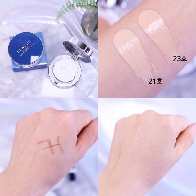 Phấn Nước Klavuu High Coverage Tension Cushion SPF 50+/PA+++