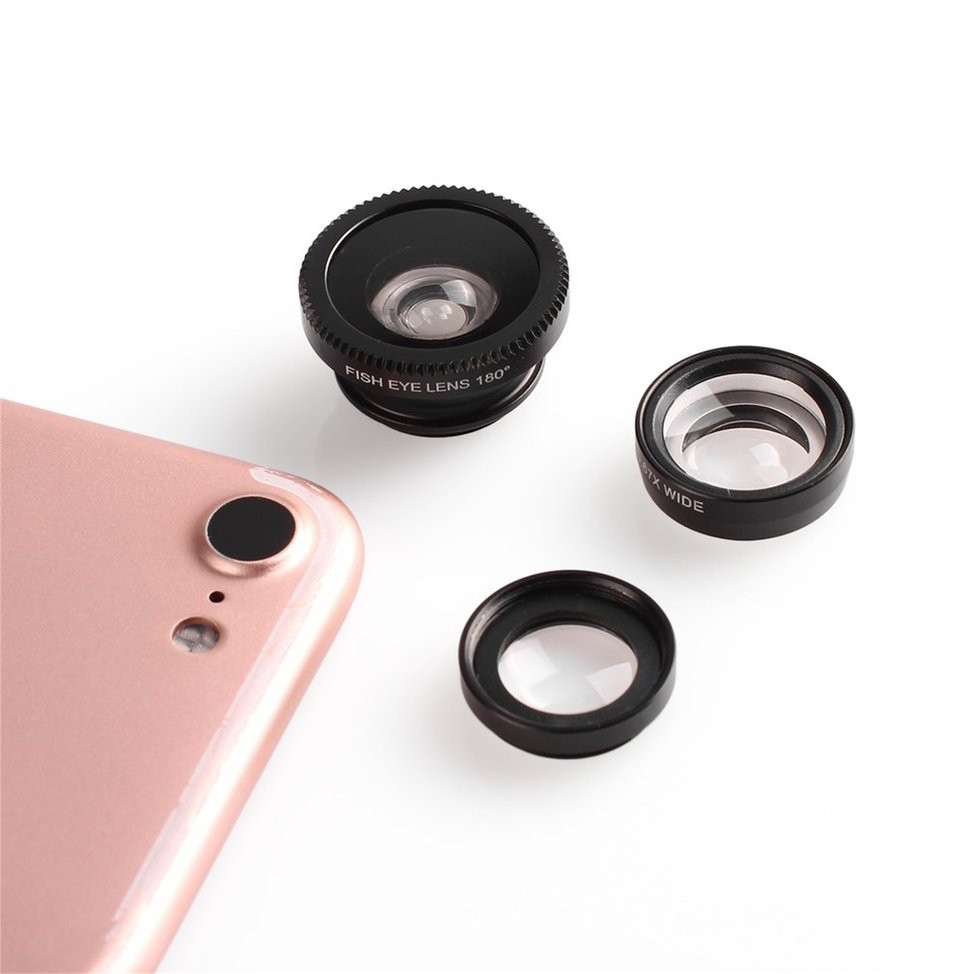 Ống Kính Macro Góc Rộng 3 Trong 1 Cho Điện Thoại