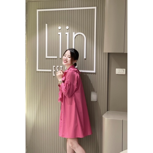 LIIN - Váy xuông tay lửng cổ bèo | BigBuy360 - bigbuy360.vn