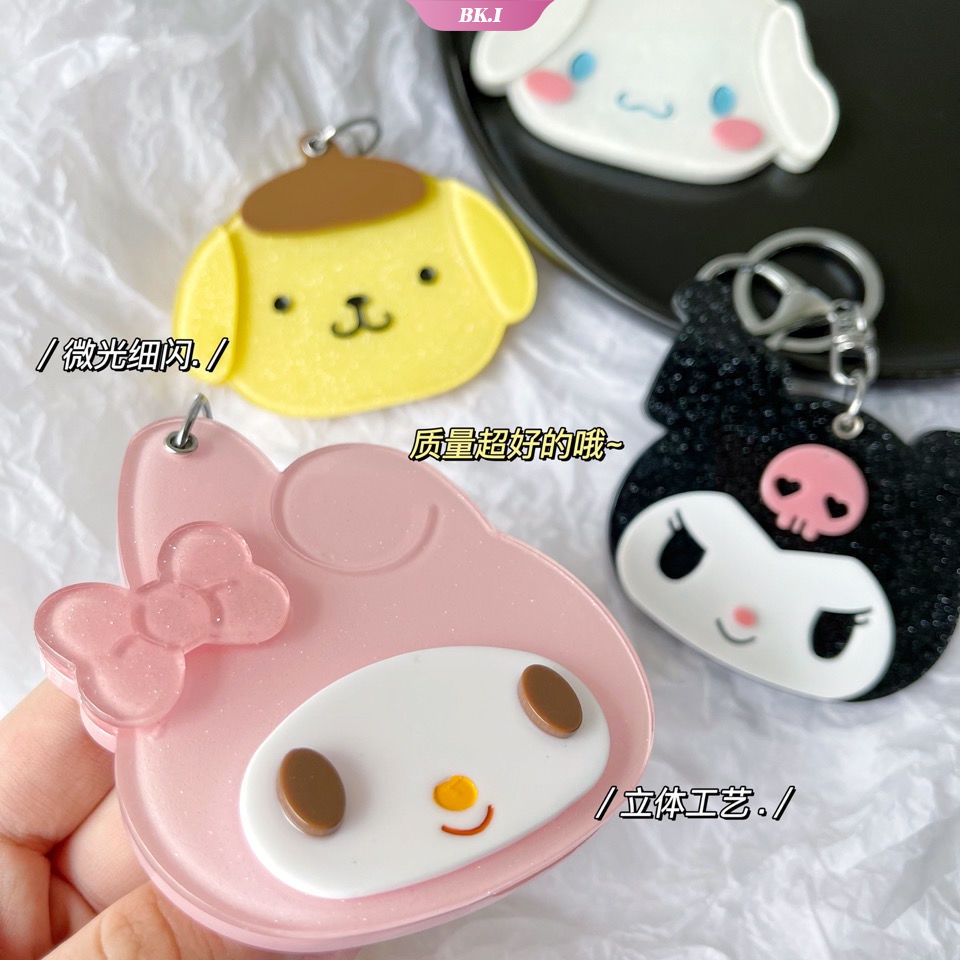 Móc Chìa Khóa Kèm Gương Soi Họa Tiết Hoạt Hình Cinnamoroll Dễ Thương