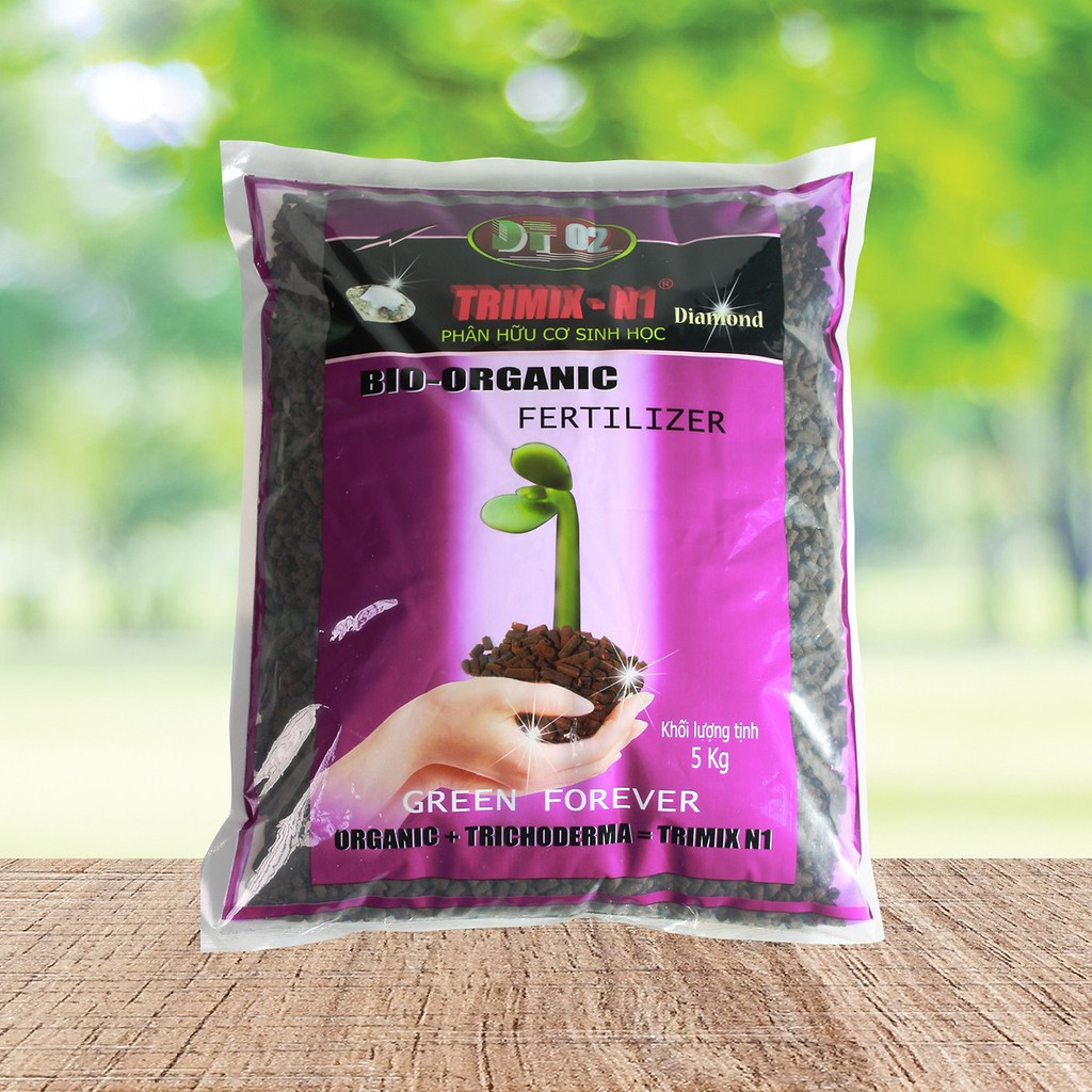 Phân hữu cơ sinh học TRIMIX-N1 dạng viên 5kg