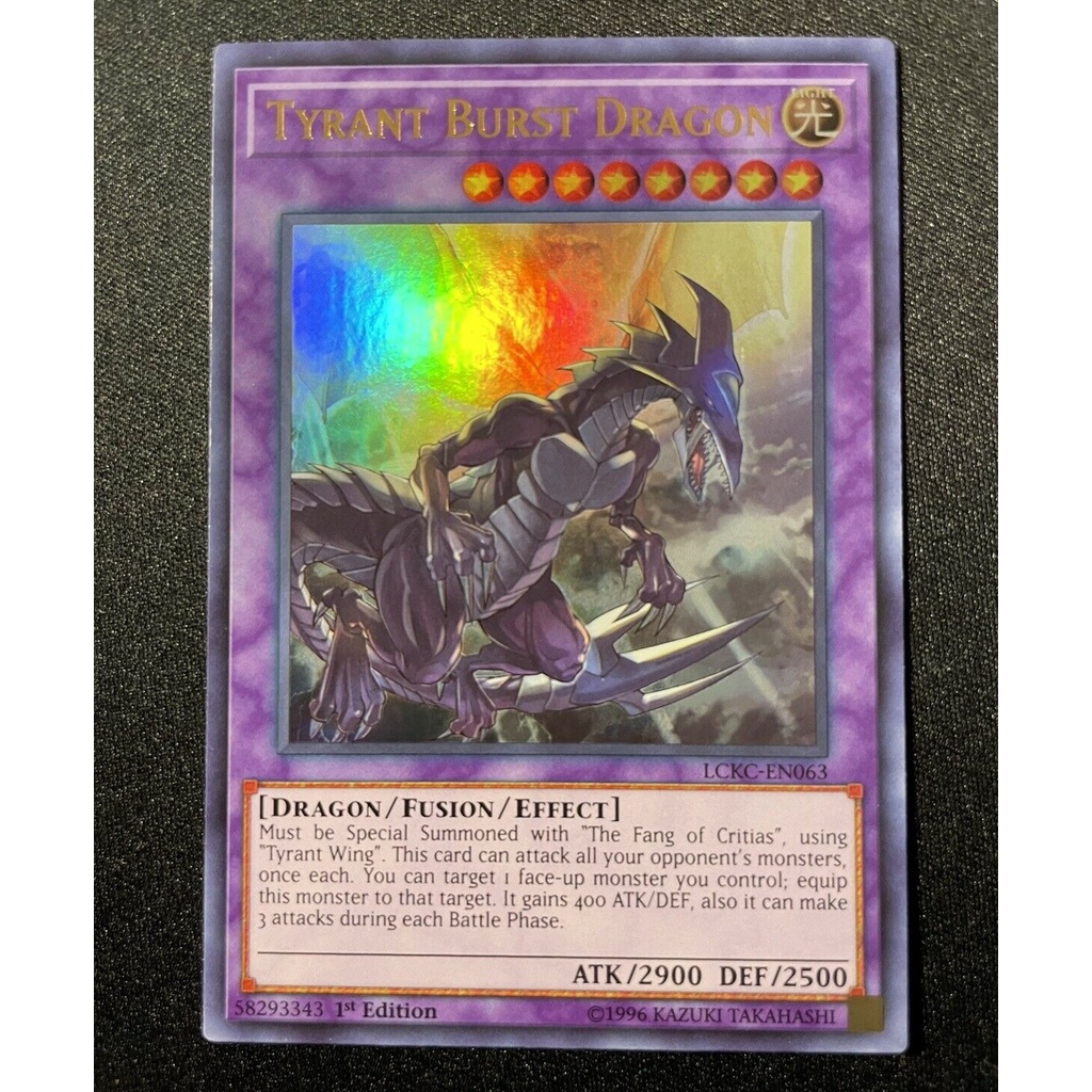 Bài Yugioh - Tyrant Burst Dragon (Secret Rare)