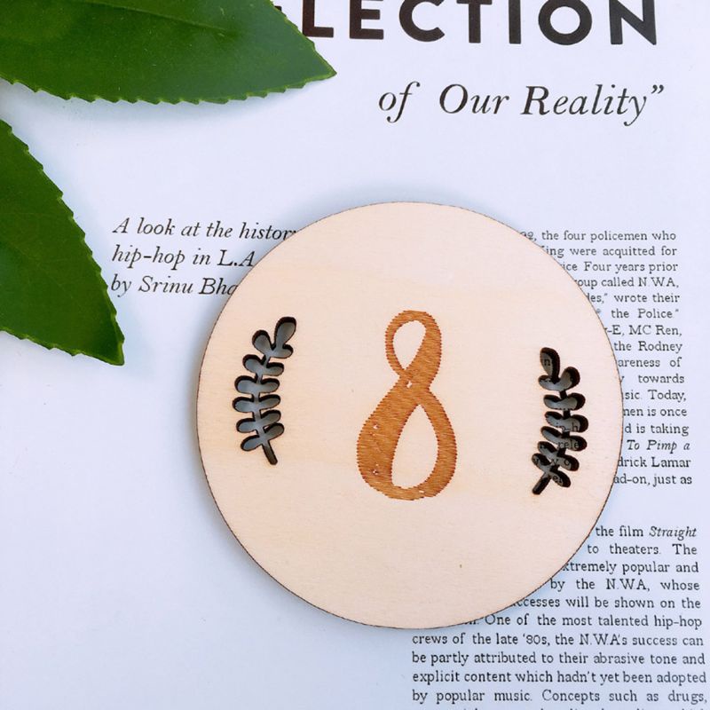 Bộ 12 Thẻ Dán Đánh Dấu Cột Mốc Lá Phong Cách Boho Độc Đáo Thời Trang Cho Bé Sơ Sinh