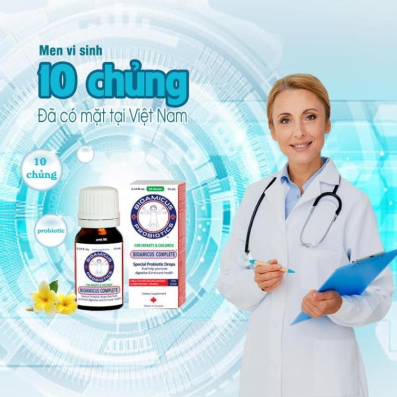 Men vi sinh Bioamicus Complete Siro Tăng đề kháng Men tiêu hoá cho bé hộp 10ml