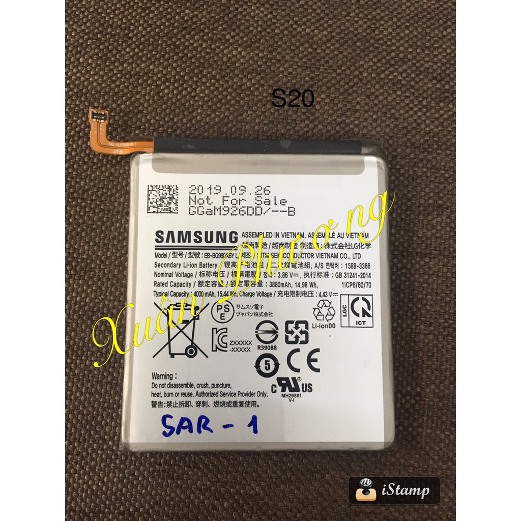 Pin Galaxy S20