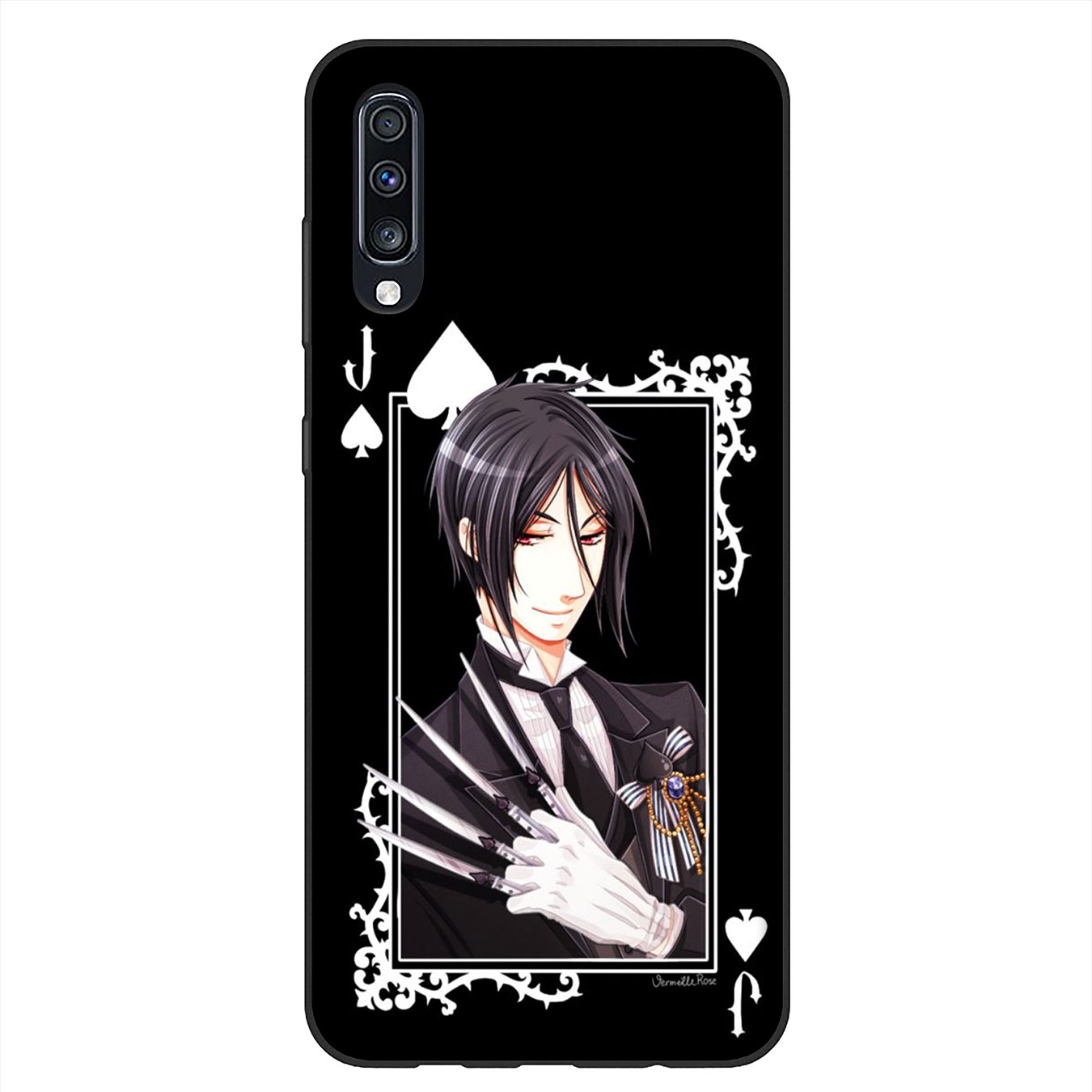 Ốp Điện Thoại Silicon Mềm Hình Anime Hắc Quản Gia Cho Samsung Galaxy A9 A8 A7 A6 Plus J8 2018 + A21S A70 M20 A6 + A8 + 6plus