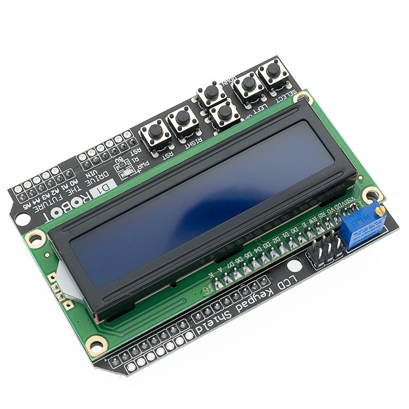 Bàn PhíM LCD LCD1602 1602 Cho Arduino ATMEGA328 ATMEGA2560 Raspberry PI UNO - MàU Xanh Dương