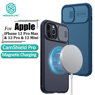 Nillkin Hard PC CamShield Pro Magnetic Phone Case For iPhone 12 Pro Max / 12 Mini / 12 Pro With Camera Slide Privacy Protection Support Wireless Charging