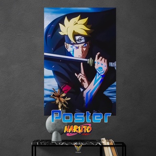 Tranh dán tường poster Naruto , chất liệu Decal, decor trang trí nhà cửa, nhiều size