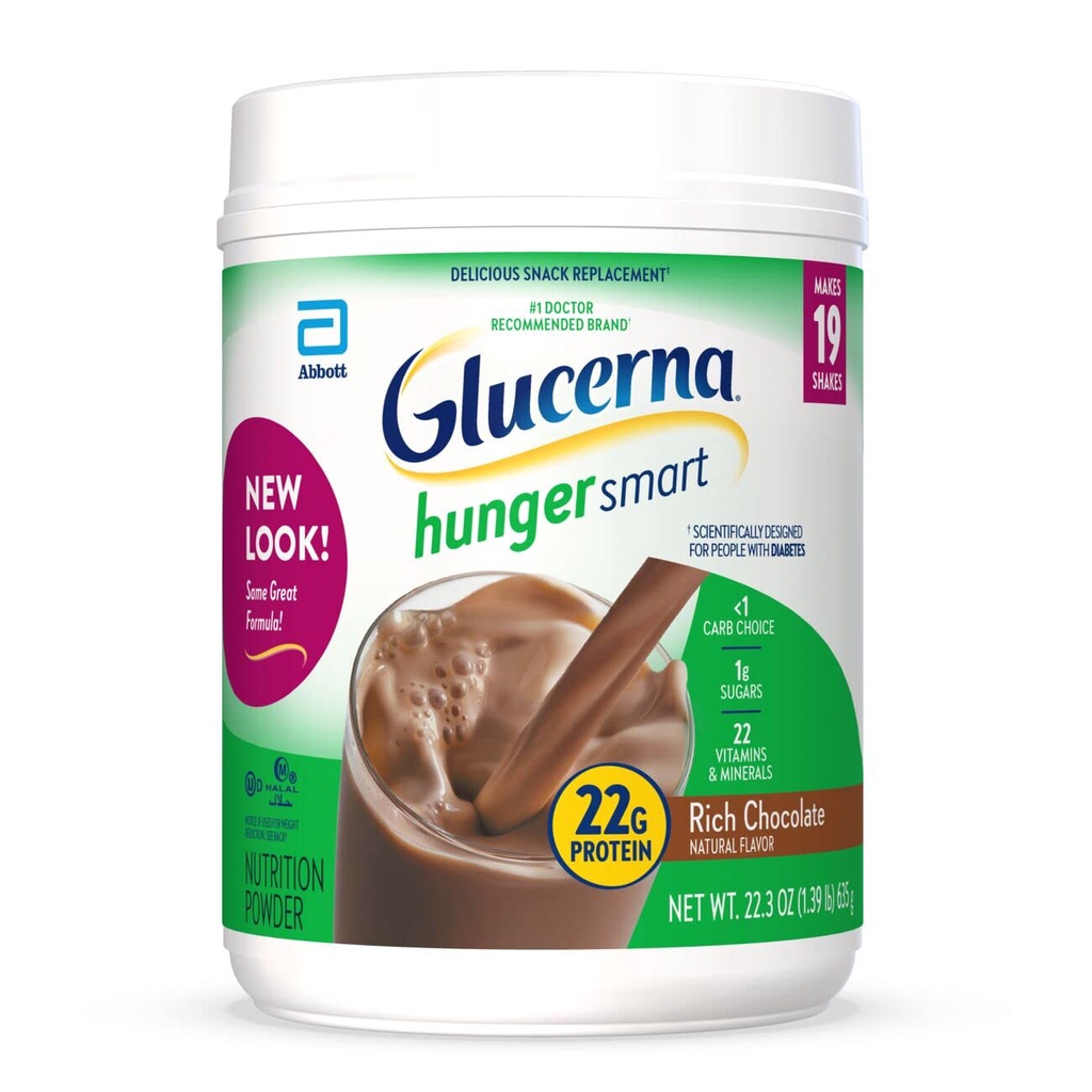 Sữa bột dành cho người tiểu đường của Mỹ Glucerna Powder Hunger Smart hộp 635g
