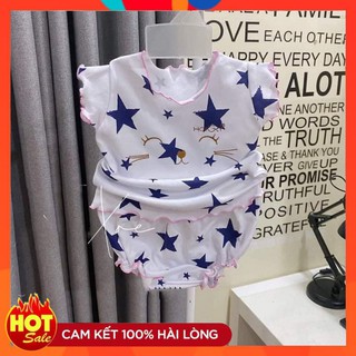 Đồ Sơ Sinh Bé Gái Đồ Bộ Mùa Hè Cho Bé Gái Hãng Hotga, Chất Siêu Mát, Màu sắc Đa dạng, Size 4-12 kg
