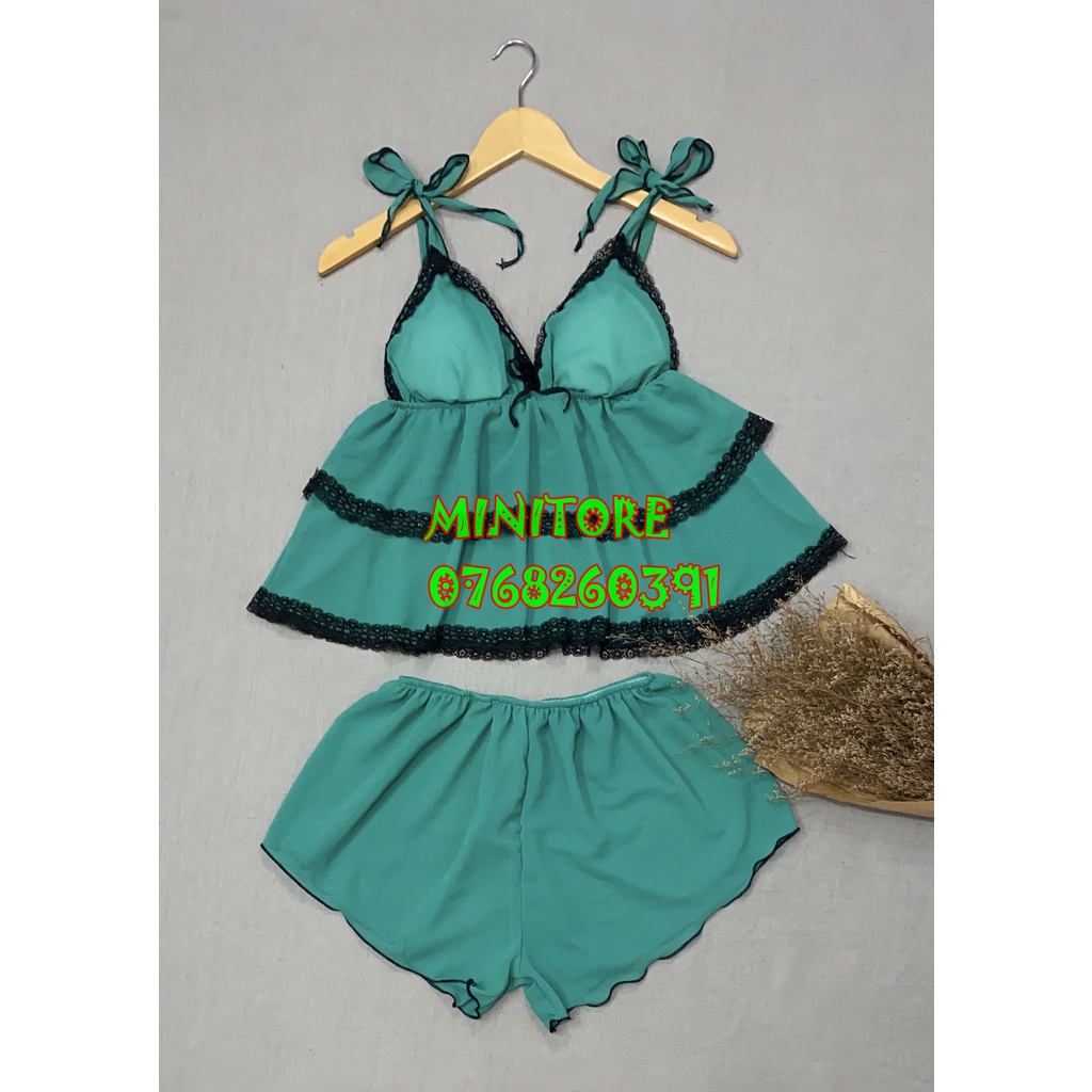 [SIZE 60-90KG] ĐỒ NGỦ VOAN DỄ THƯƠNG SIZE LỚN CÓ MÚT ÊM VIỀN REN HÔNG SIÊU ĐẸP, ĐỒ CỠ LỚN XƯỞNG NHÀ MAY BAO ĐẸP