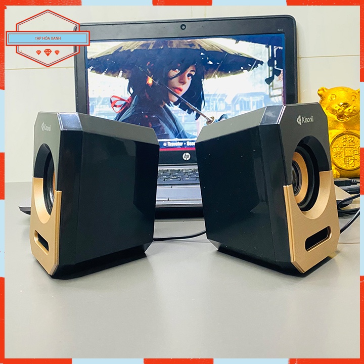 Loa Máy Tính Laptop PC Để Bàn 2.0 KISONLI A-606 Có Dây Chính Hãng Loa Vi Tính Mini Nghe Nhạc