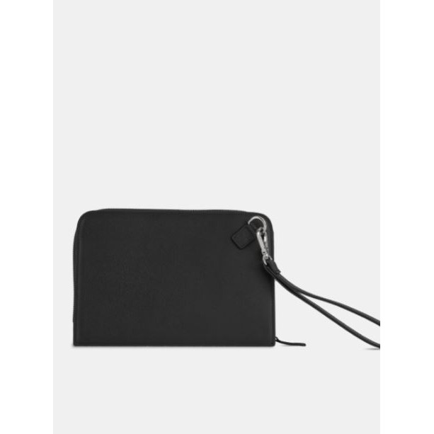 Ví Clutch Nam Cầm Tay Da Bò Epsom Cao Cấp FRANK Zipper Clutch Nhiều Ngăn Sang Trọng Tiện Dụng