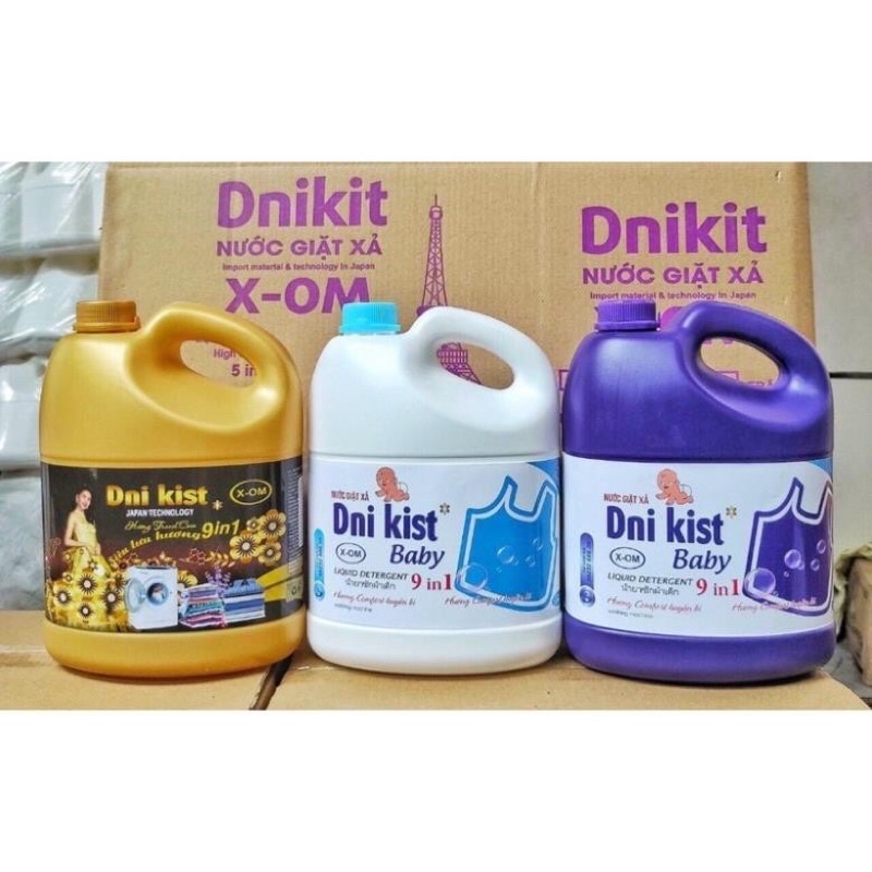 Nước Giặt Xả Dnii Kid Can 3600ml chính hãng cty