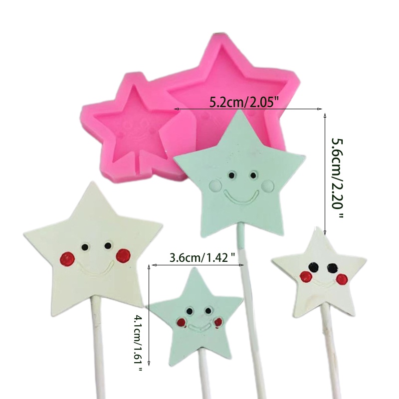 Khuôn Làm Kẹo Mút / Sô Cô La / Mặt Trăng / Ngôi Sao Chịu