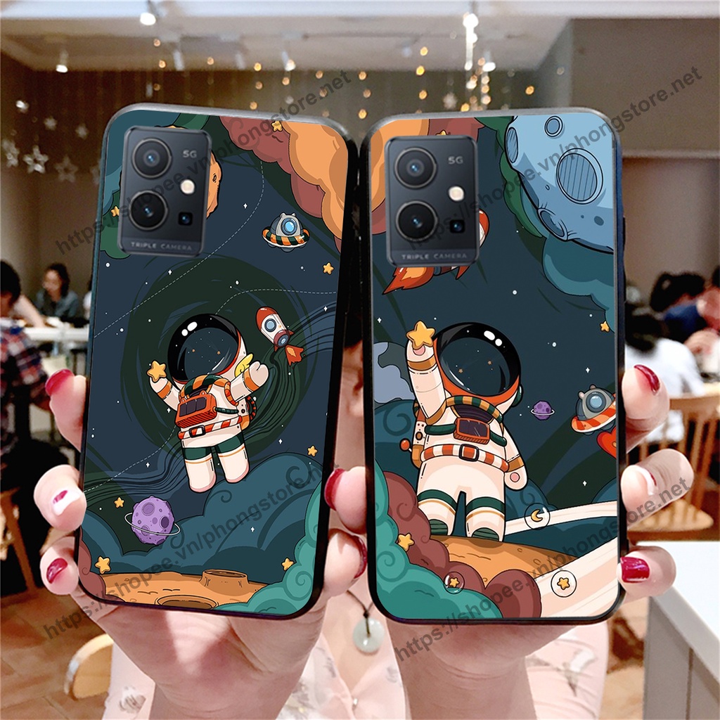 Ốp lưng Vivo Y55 4G - Y55 2022 vũ trụ phi hành gia cực hot siêu cute-rẻ-bền