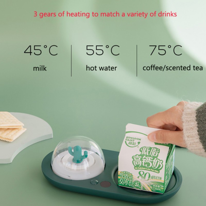 Zoey Smart Touch Heating Coasters Adjustment 3 Gear Constant Temperature Cup Warmer Heating Mat Pad Fast Heater Heating Cup