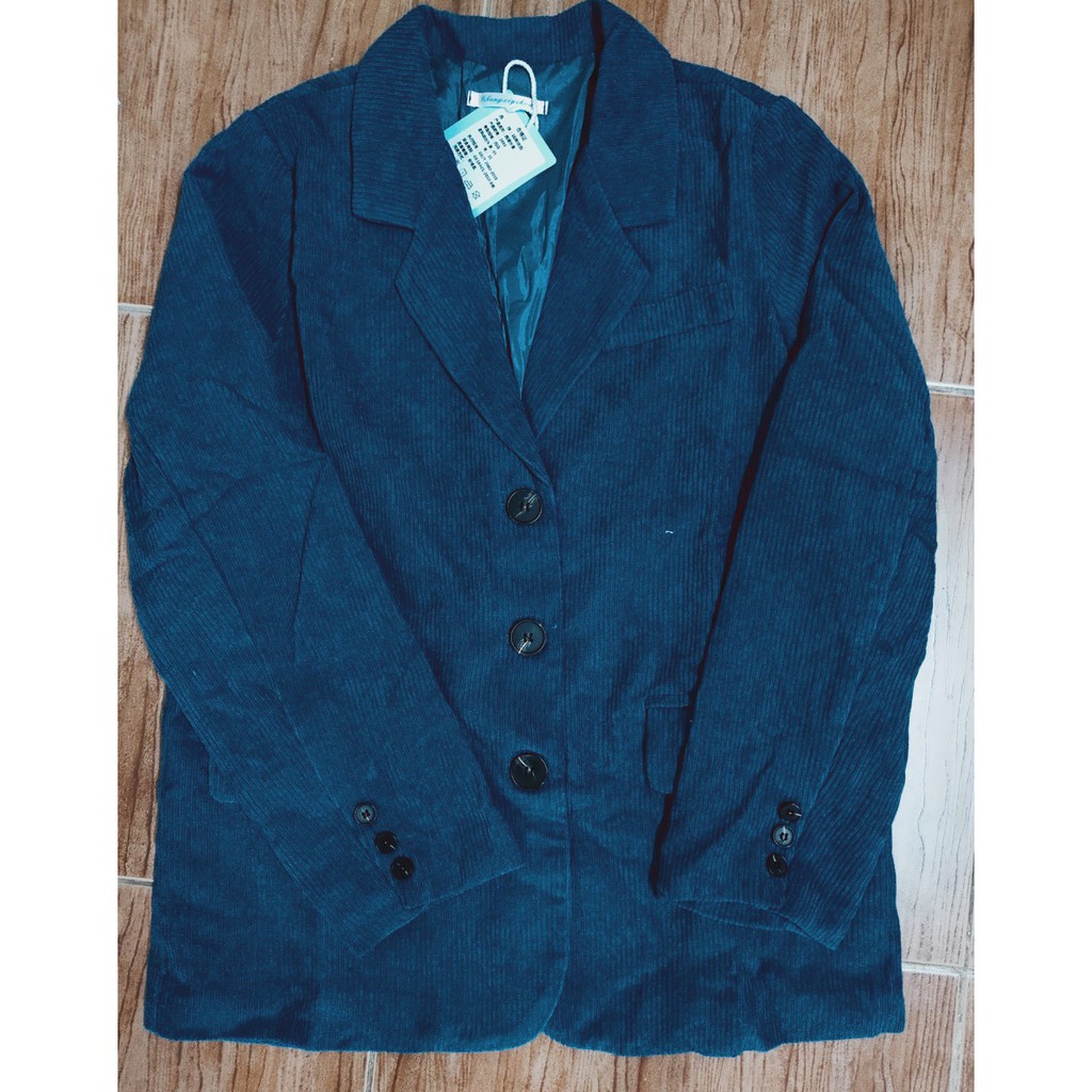 (3 Mẫu)Ảnh thật 3 hình cuối-Áo blazer nhung mùa thu thời trang Ulzzang | BigBuy360 - bigbuy360.vn