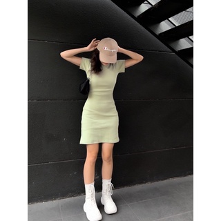Đầm body hở lưng khoét eo chất thun có giãn 4 chiều