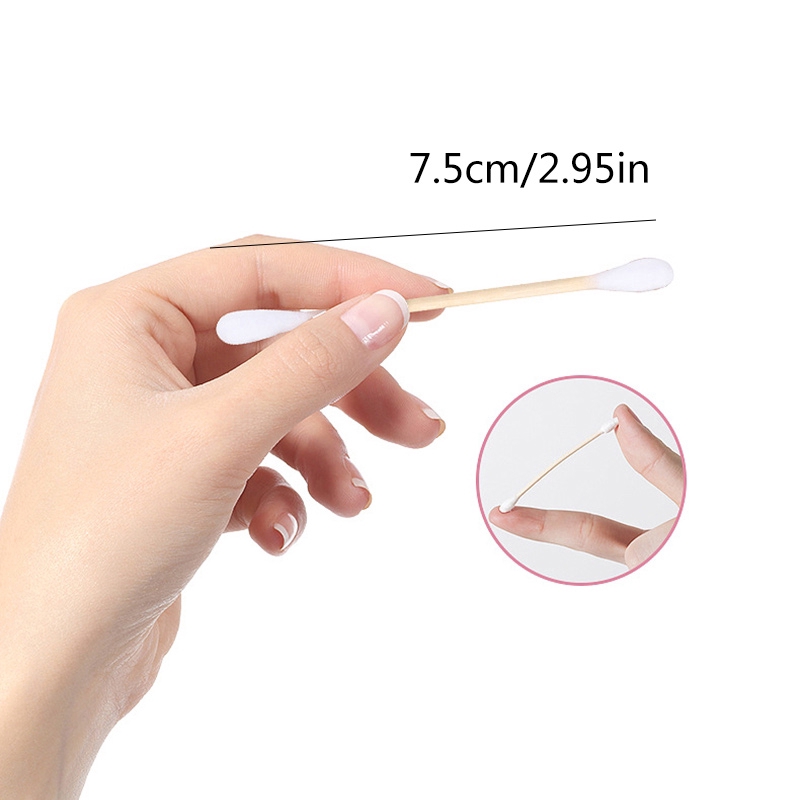 Set 100 Tăm Bông Vệ Sinh Tai Hai Đầu Tiện Dụng