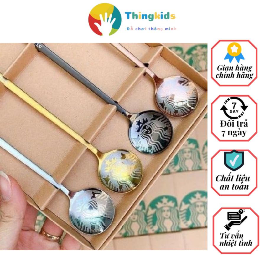 Combo 4 thìa inox 304 đóng hộp - Thingkids
