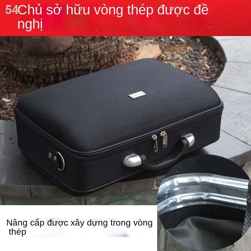 （Hộp kéo）Hộp mật khẩu xách tay Lulu Kaidi đựng tài liệu kinh doanh công cụ vali nhỏ túi nam 14 inch