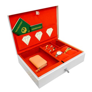 Hộp đựng tiền Familys Box HF01L1 KIM CƯƠNG (nắp tự động mở)