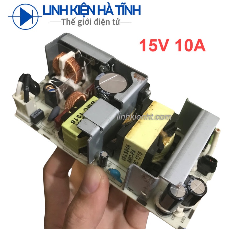 Nguồn 15V 10A nguồn loa kéo nguồn sạc bình 15V hàng tháo vỏ