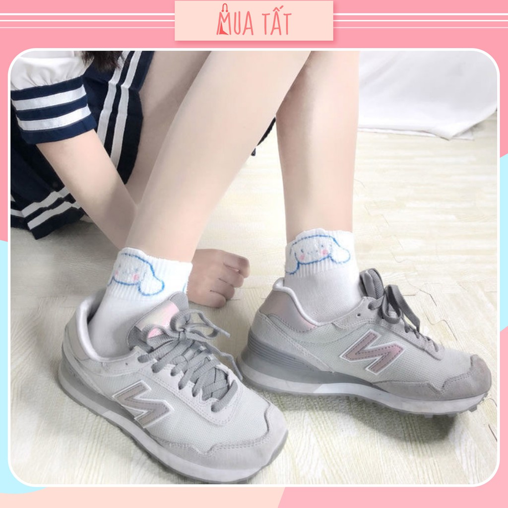 Vớ cổ lửng/ Tất cổ lửng họa tiết chú cún Cinnamoroll Mua Tất nữ (muatatshop)