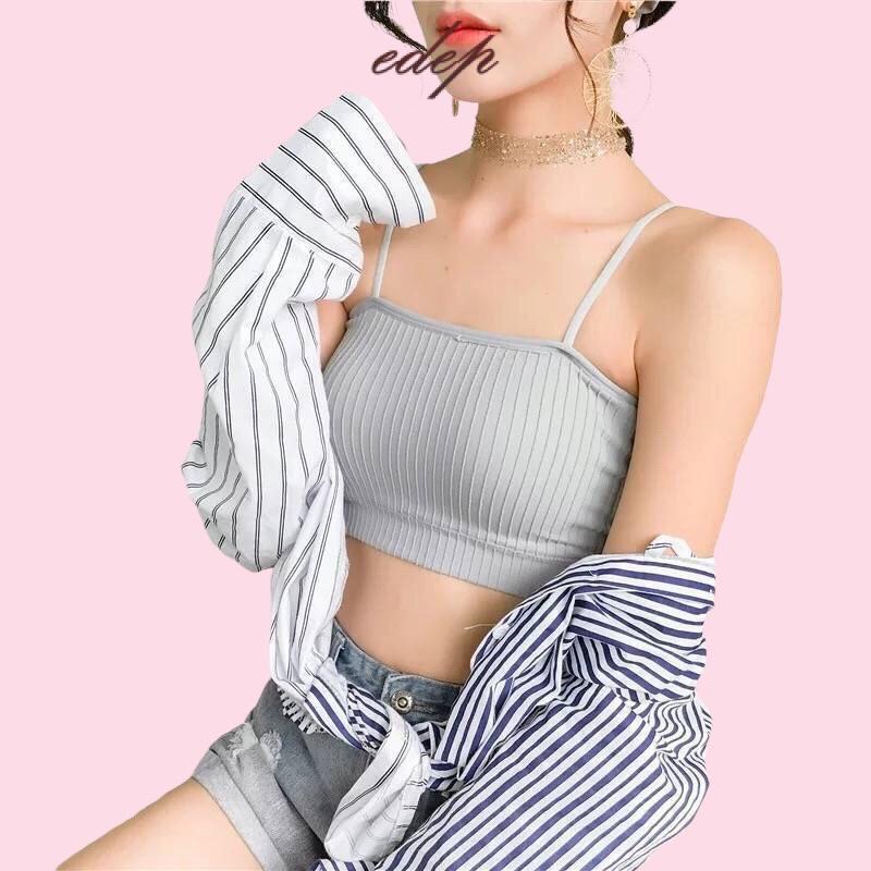 Bra gân kẻ tăm hai dây mã 809