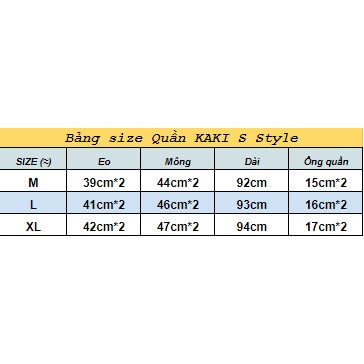 Quần Tây S Style CVC - Giá sỉ Unisex