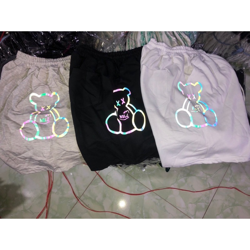 Quần Đùi Gấu Cotton Chất Dày Dặn , Quần Short UNISEX Nam Nữ  Kèm Ảnh Thật