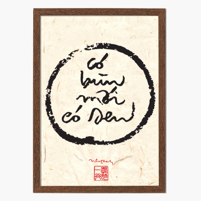 TRANH THƯ PHÁP THIỀN SƯ THÍCH NHẤT HẠNH - ALBUM SEN