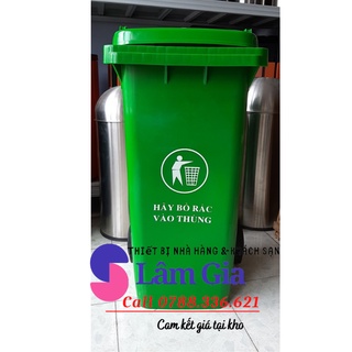 Thùng rác nhựa công nghiệp - thùng rác công cộng size trung 100l