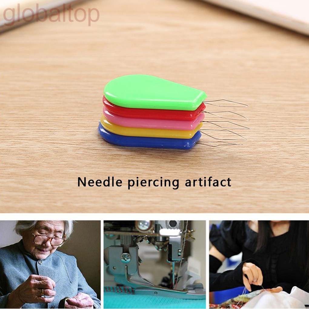 Dụng cụ xỏ chỉ đa năng màu sắc ngẫu nhiên tiện dụng